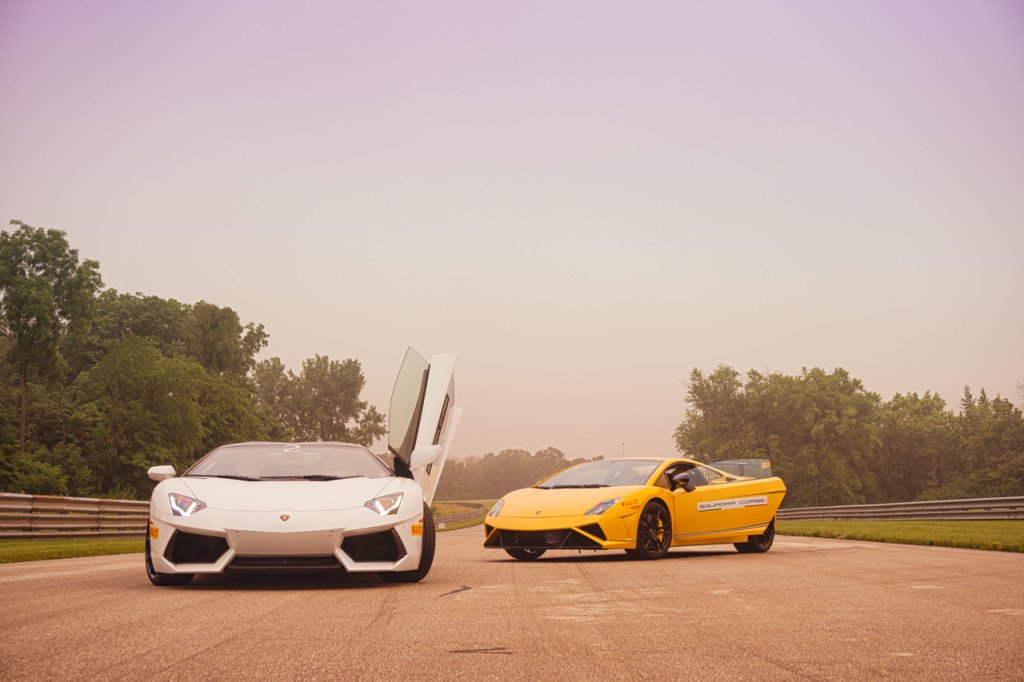 Lamborghini customer track day at Autobahn Raceway 1