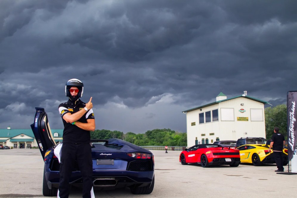 Lamborghini customer track day at Autobahn Raceway